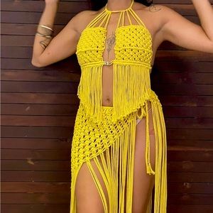 BUTTERFLY Macrame two pieces